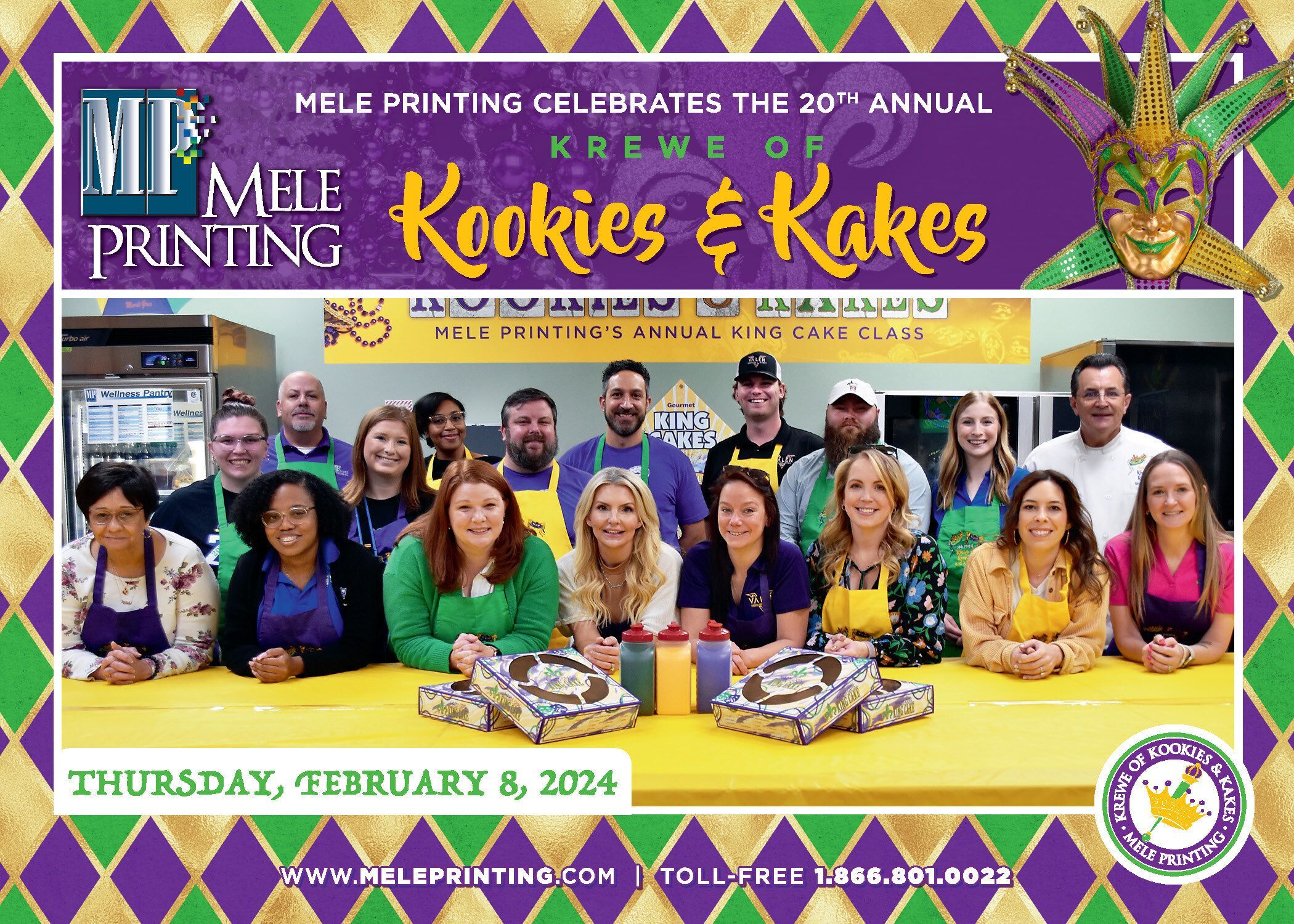 Krewe of Kookies & Kakes King Baking Classes & Facility Tour