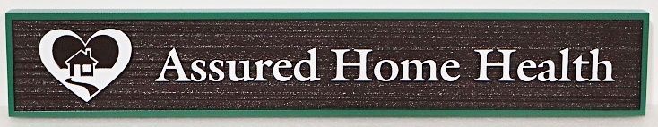 B11146A - Carved and Sandblasted HDU Sign for "Assured Home Health"