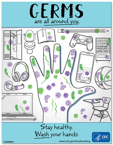 03 - Germs are All Around You Poster