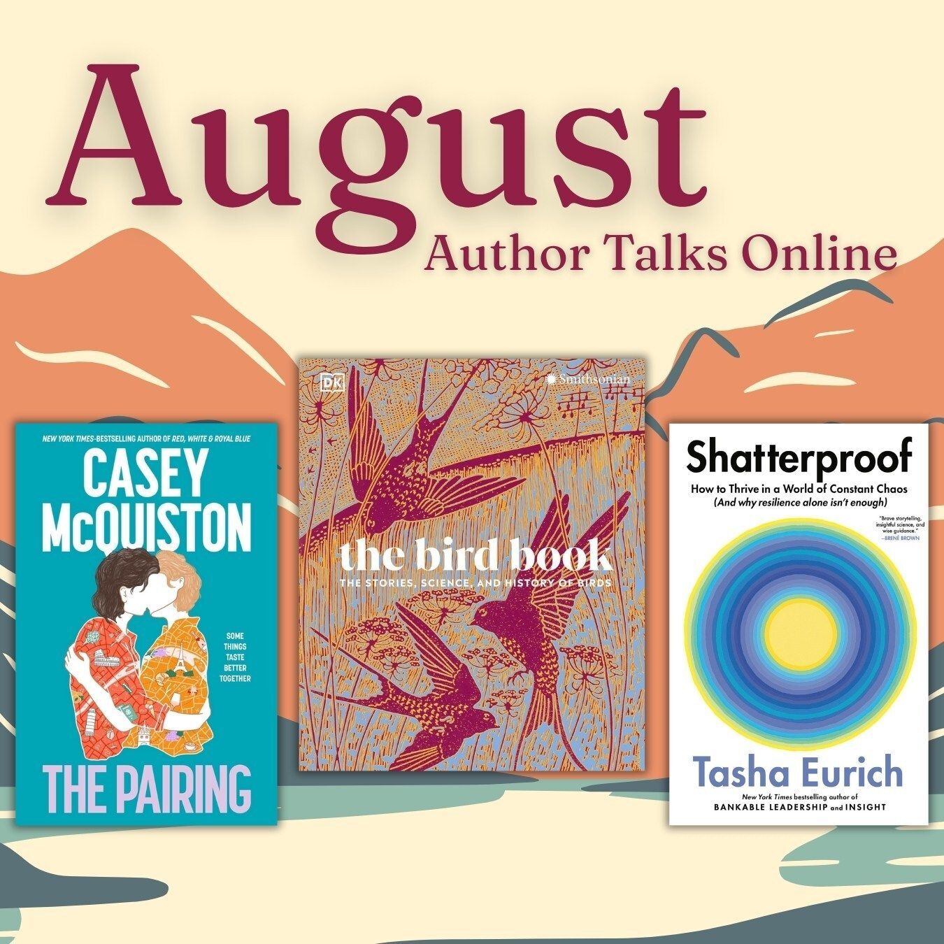 Watch virtual Author Talks for FREE!