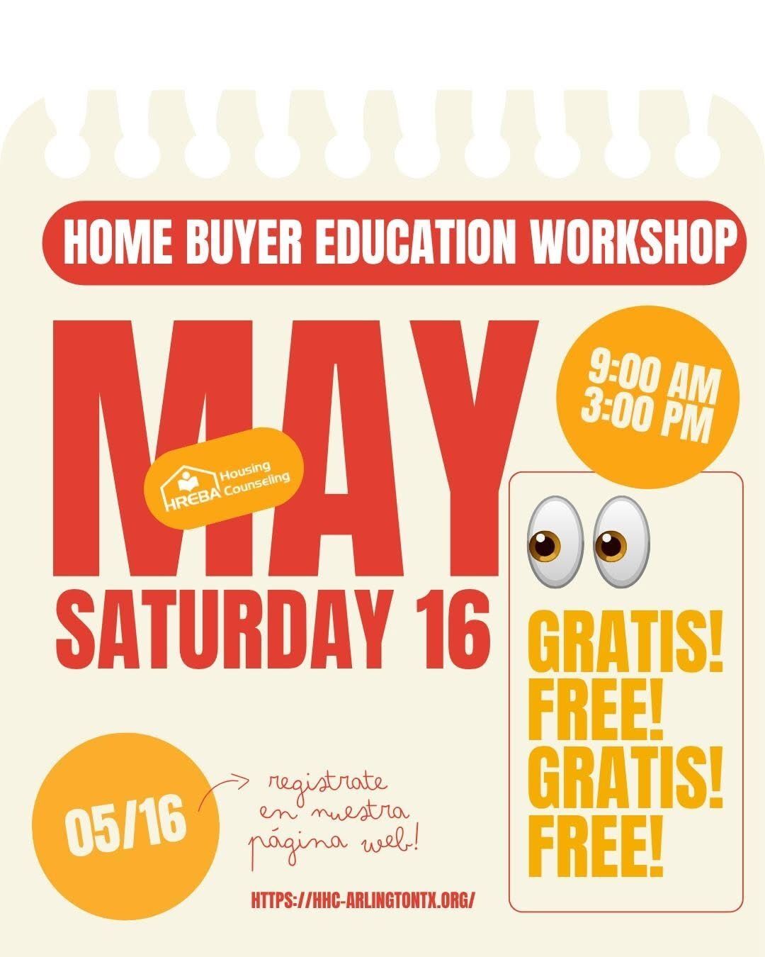 This event is intended for interested first-time homebuyers only!  