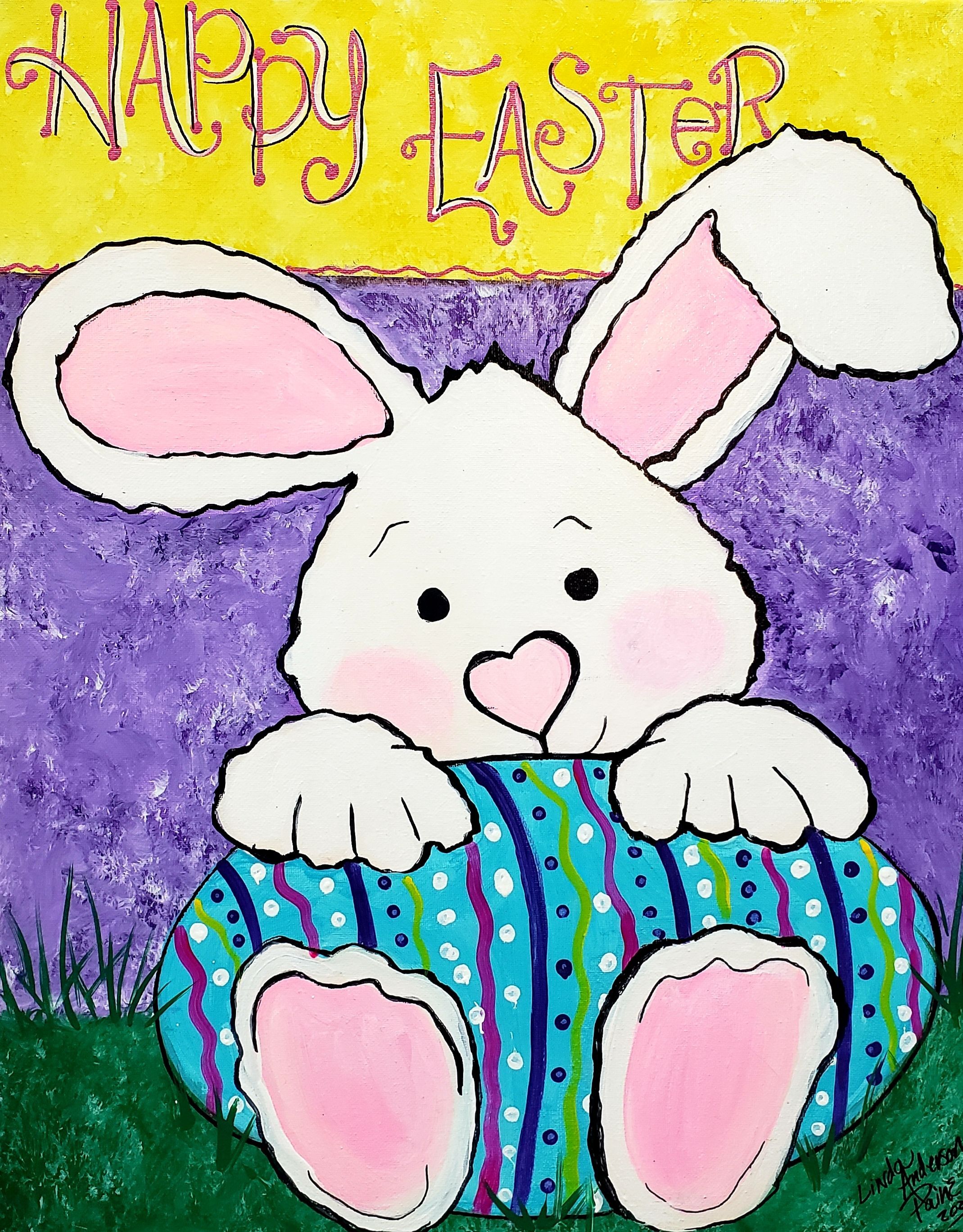 "EGGcited for Easter!" Canvas Class with Linda Anderson-Paine
