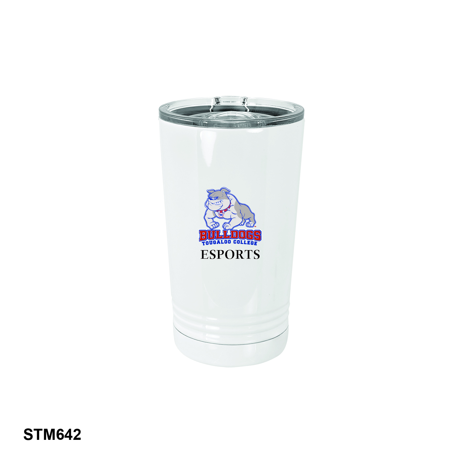 TOUGALOO COLLEGE  White 16 oz. Polar Camel Pint with Slider Lid