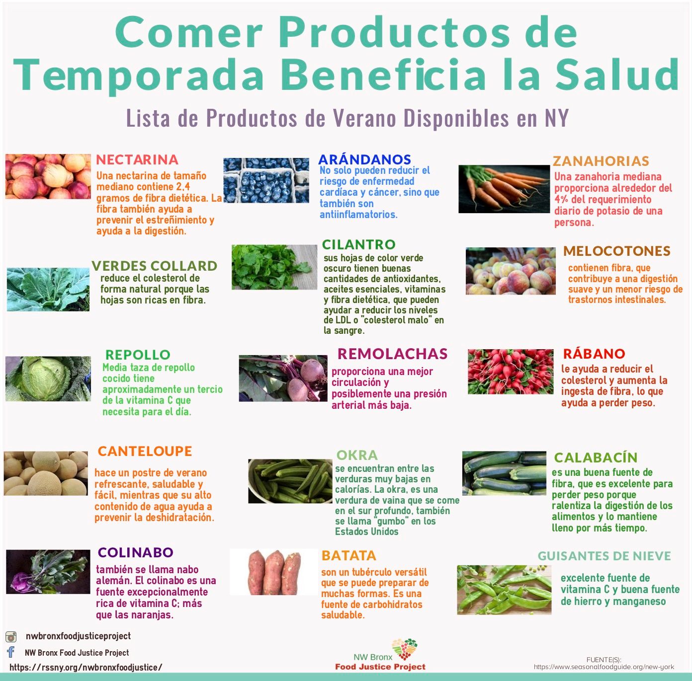 Comer Productos de Temporada Beneficia la Salud