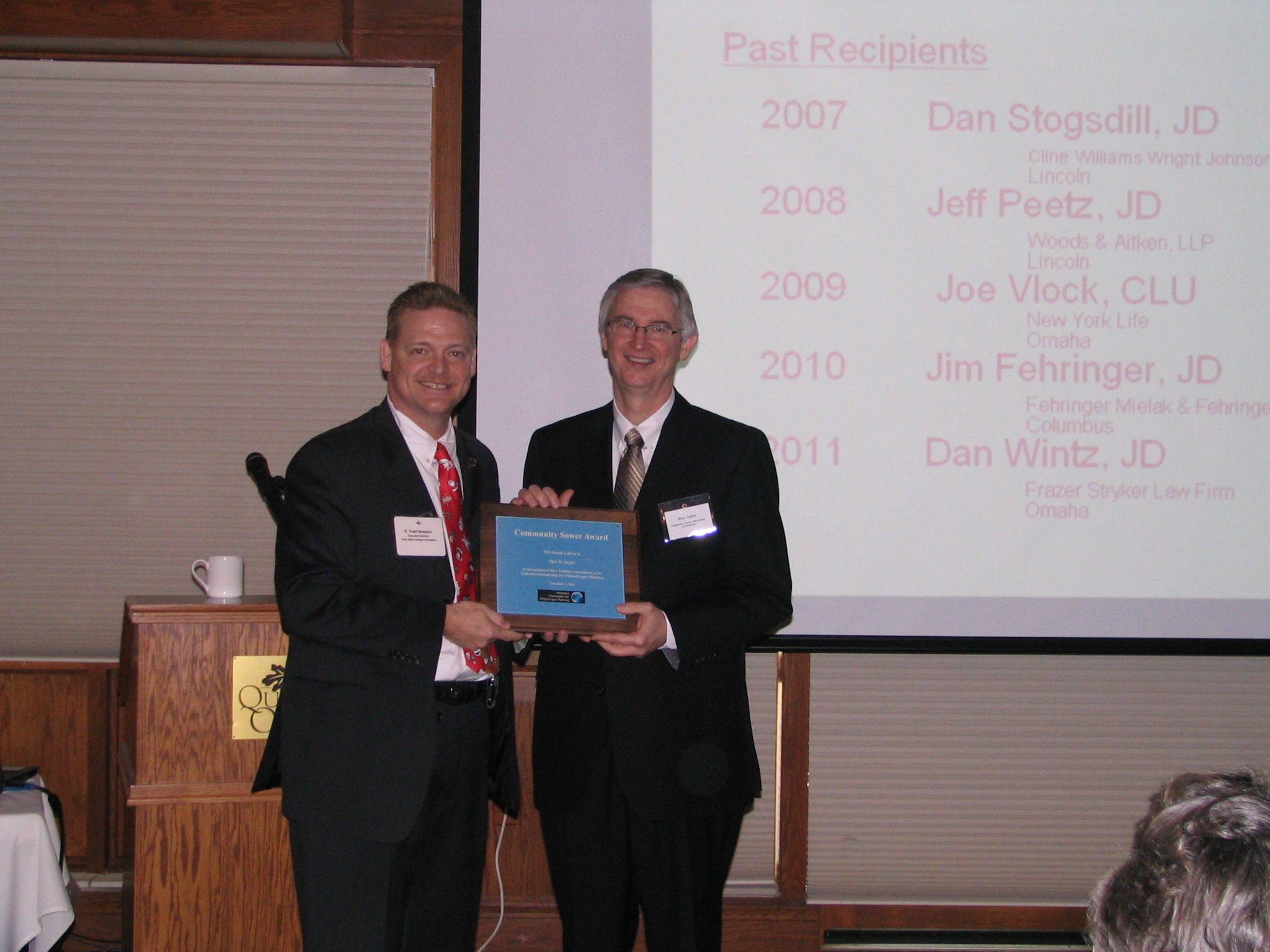 2012 Community Sower Award
