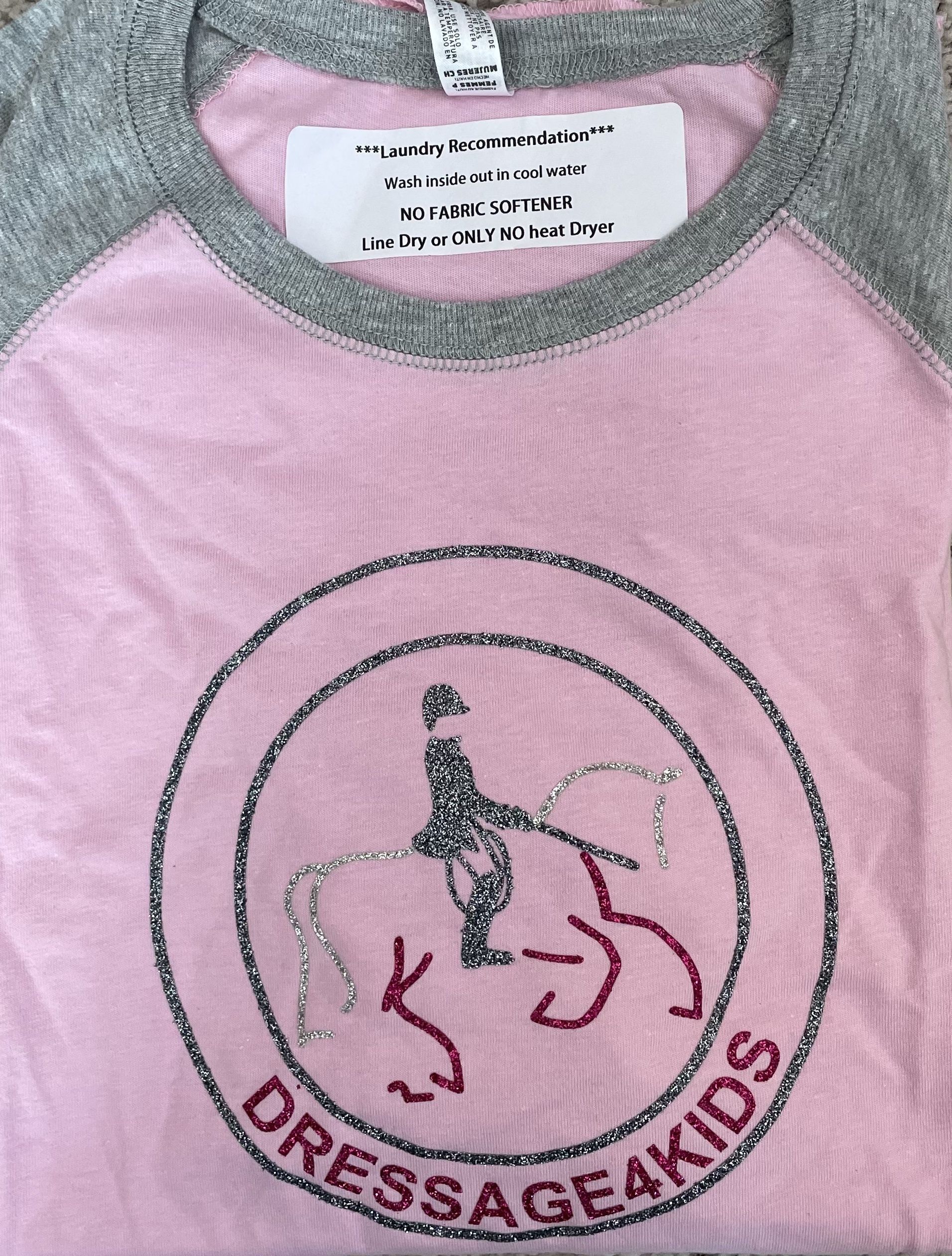 D4K Sparkle Baseball T-shirt (Pink) - $12 - Youth M, Youth L, Youth XL, Ladies S - Click for Details