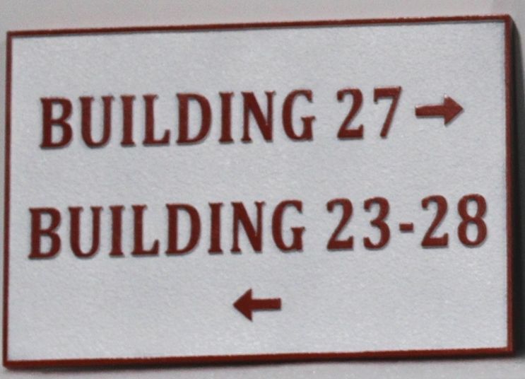 KA20850A  - Carved  2.5-D Relief High-Density-Urethane (HDU).Building Number Directional Sign for an Apartment Complex
