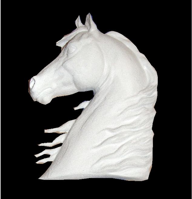 M2430 - 3-D Carved Arabian Horse Head Applique (Gallery 24) 