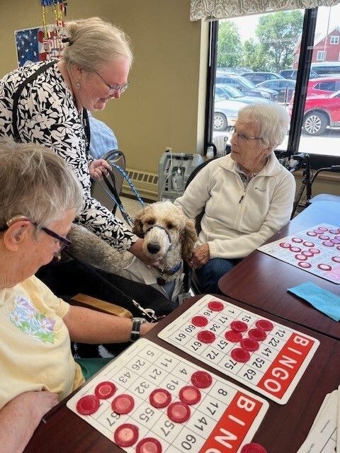 Residents enjoy getting visitors.