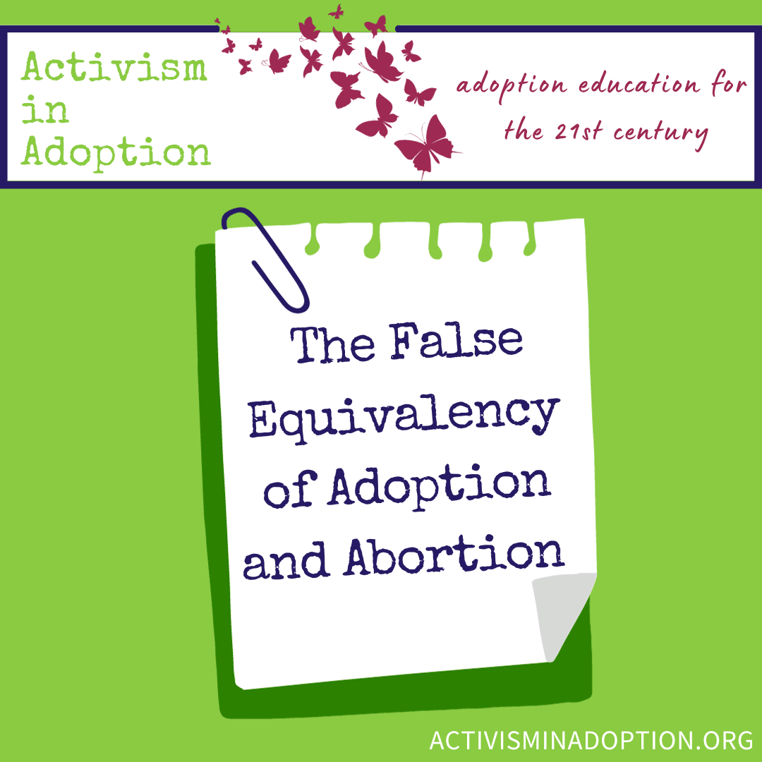 The False Equivalency of Adoption and Abortion