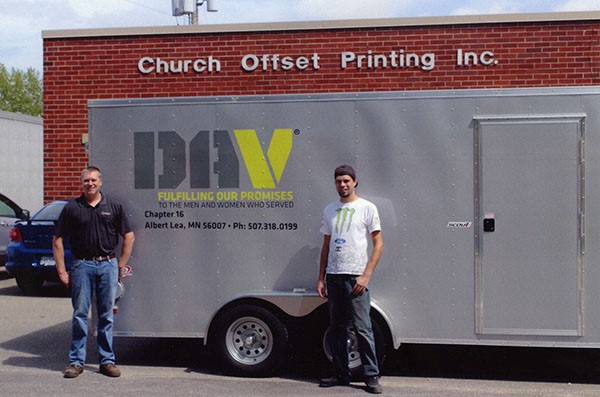 DAV Trailer Gets New Signage