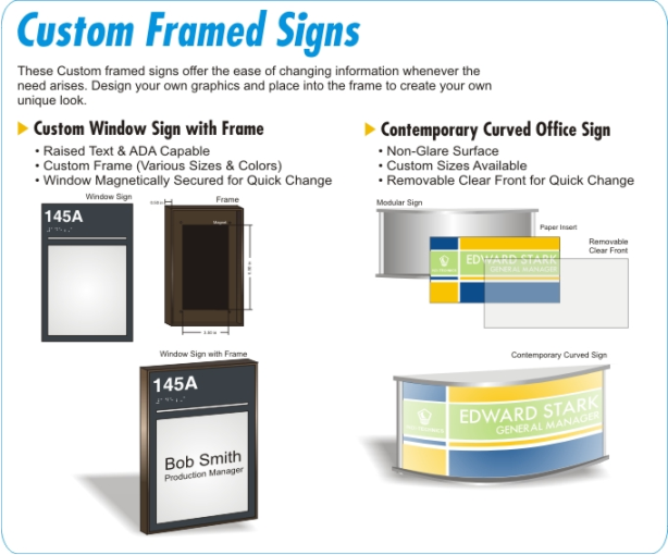 Changeable Office Door Signs