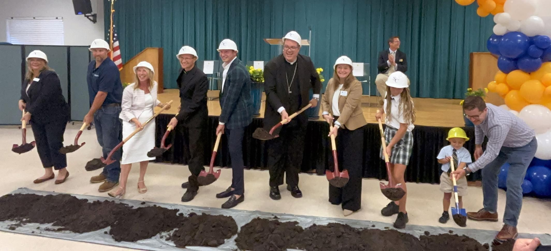 St. Clare School hosted a groundbreaking ceremony May 4 for its new early learning center and athletic complex on its campus in North Palm Beach.