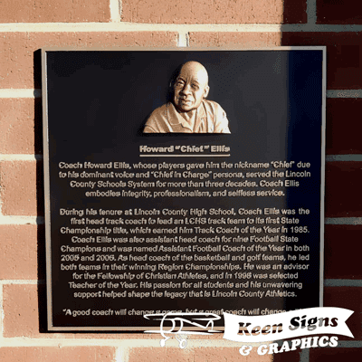Keen Signs Awards and Recognition Displays: Honor Plaque, Lincoln County High School