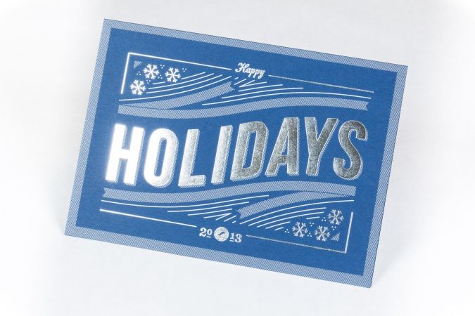 Foil Stamped Holiday Card