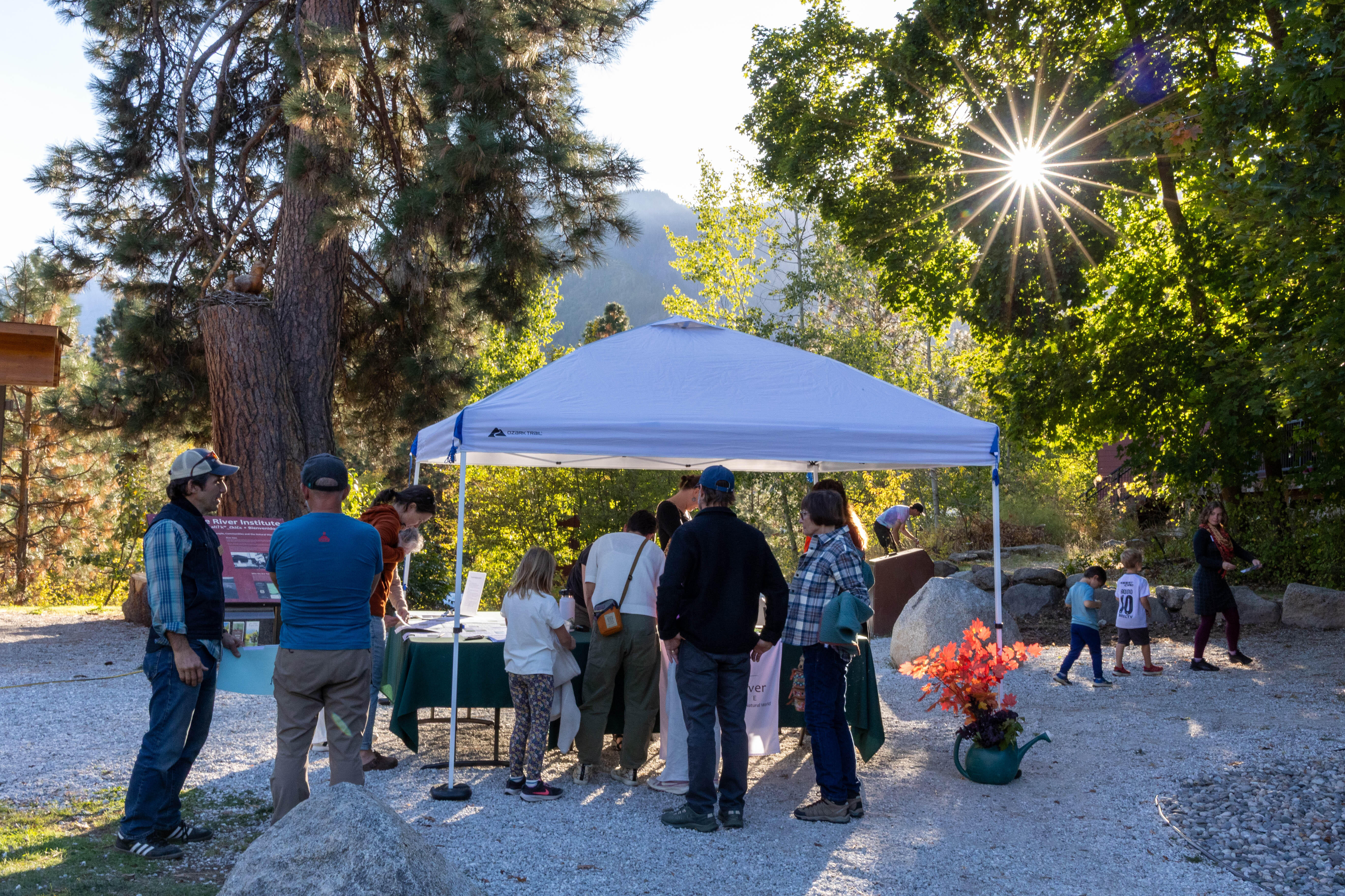 Sunset & S'mores 2026 Check-in table. Photo by Angela Crampton.