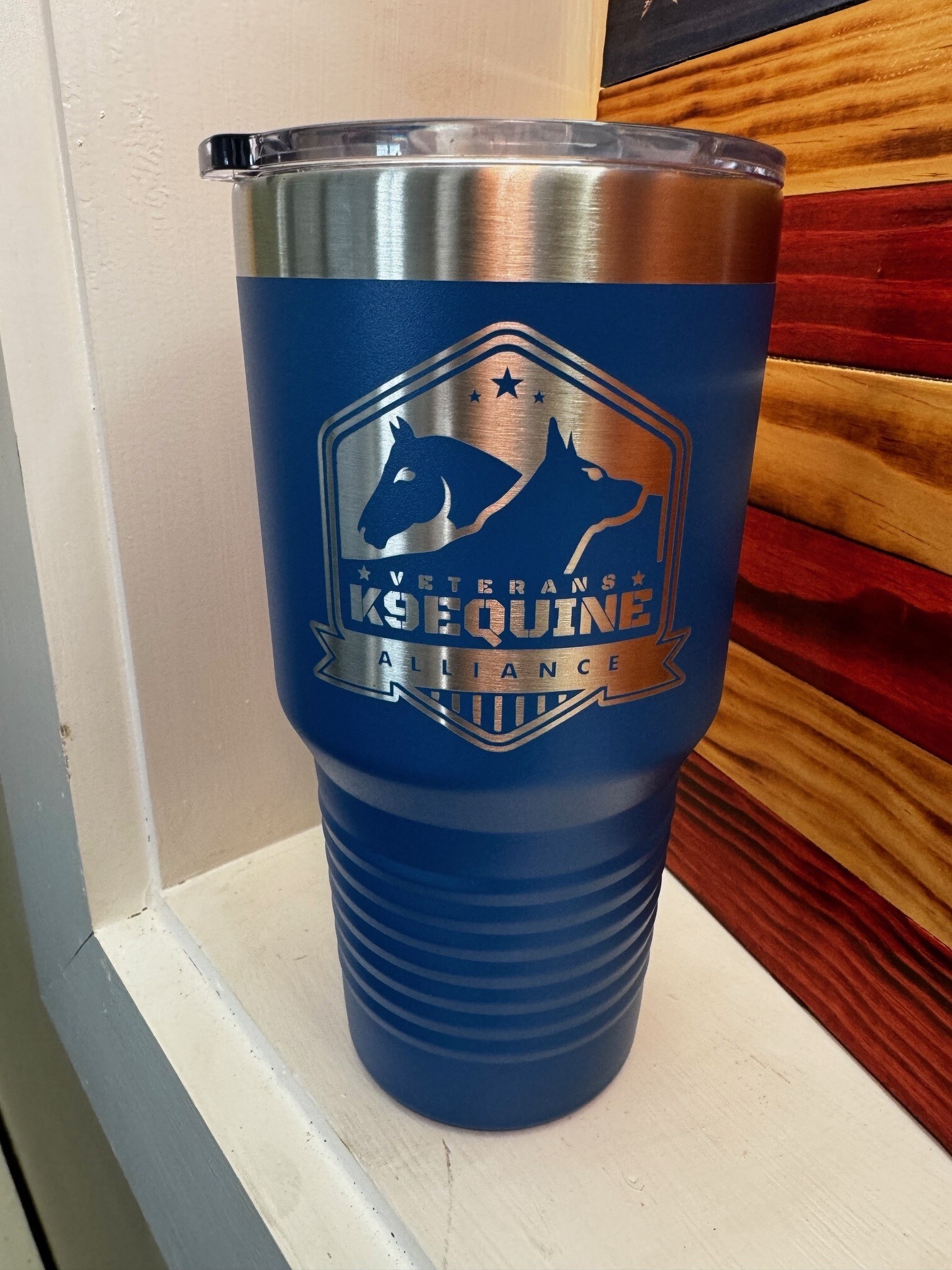 K9Equine Alliance Laser Engraved 30oz Tumbler (Olive Green)