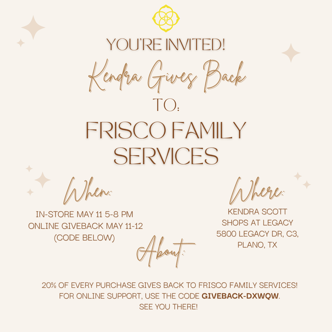 Kendra Scott Gives Back to Frisco Family Services