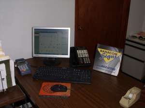 Desk and Computer