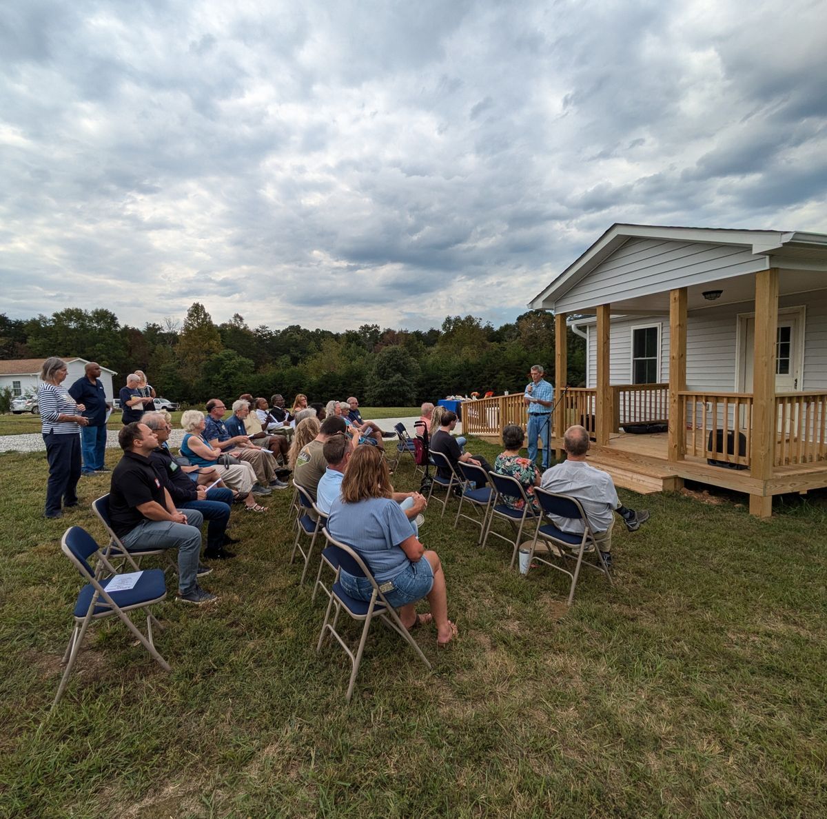 Attendees at Kylene's Home dedication