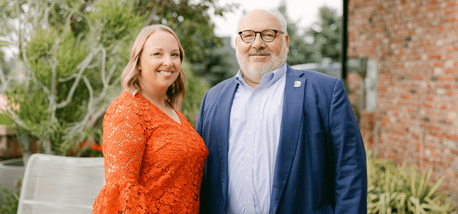 President/CEO Nichole Turgeon with Board Chair Eric Johnson