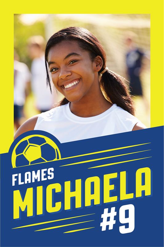 Vertical Banner with Photo: Soccer