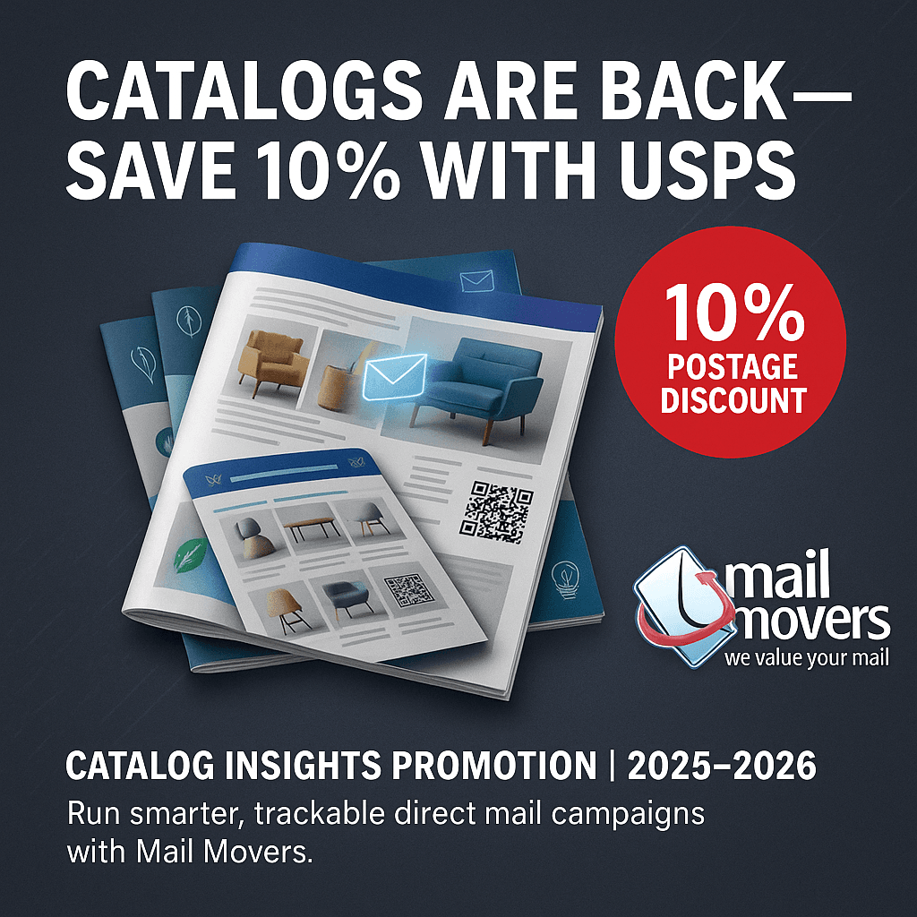 USPS Catalog Insights Promotion 2025-2026 offering 10% postage discount