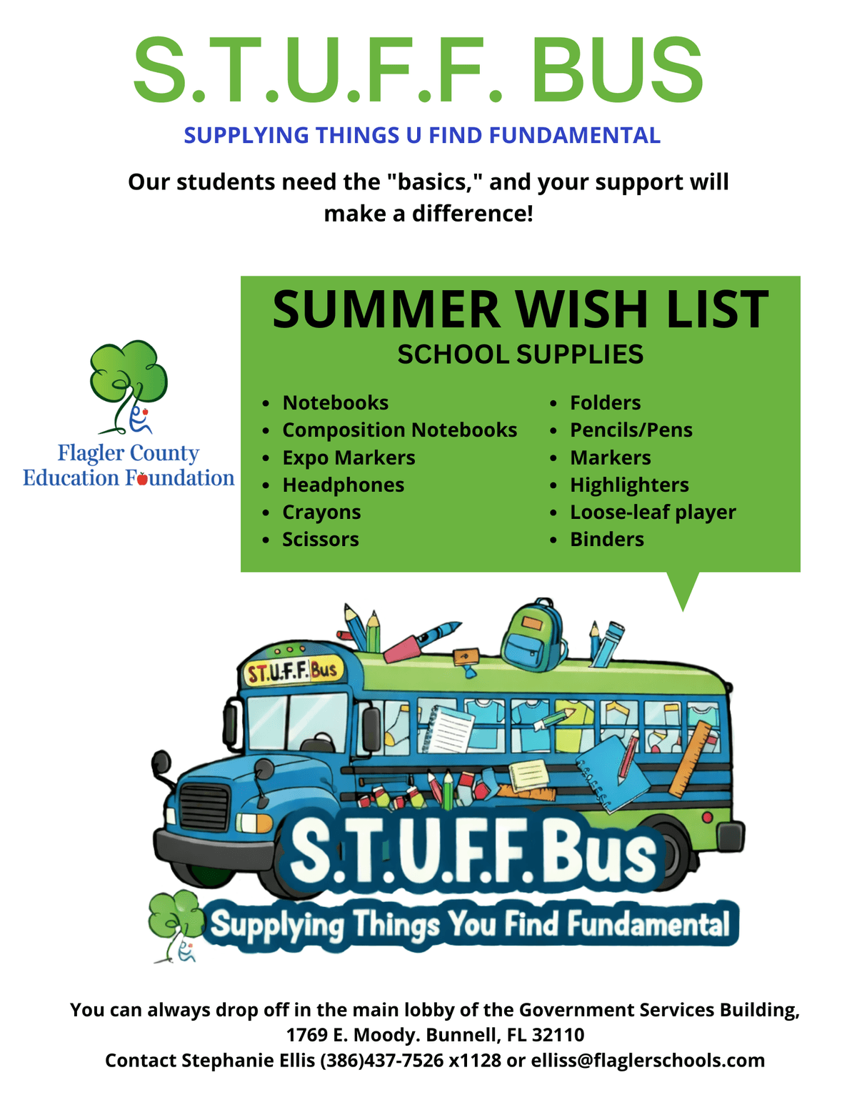 S.T.U.F.F. Bus : What We Do : Flagler County Education Foundation