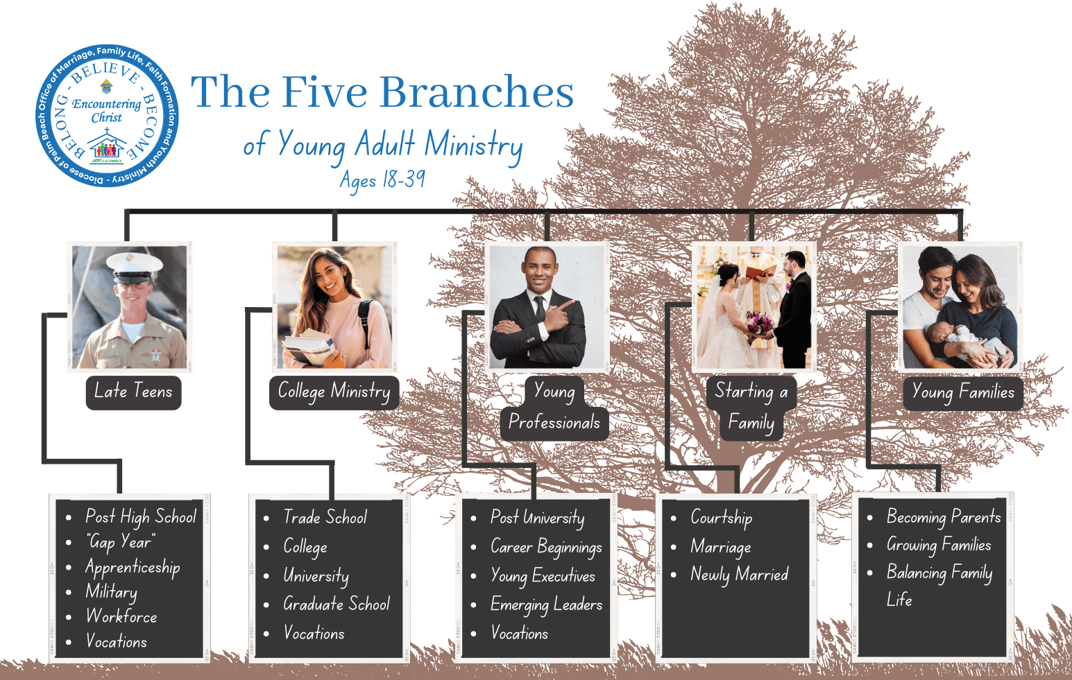 DOPB Young Adult Stages of Life Tree Image