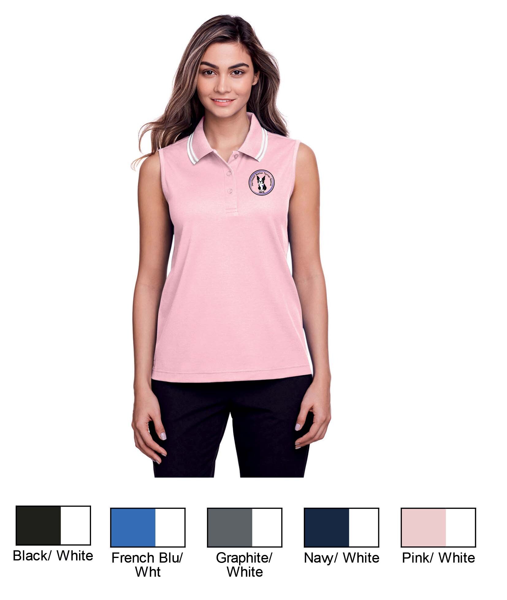 Ladies Sleeveless Polo Option 2