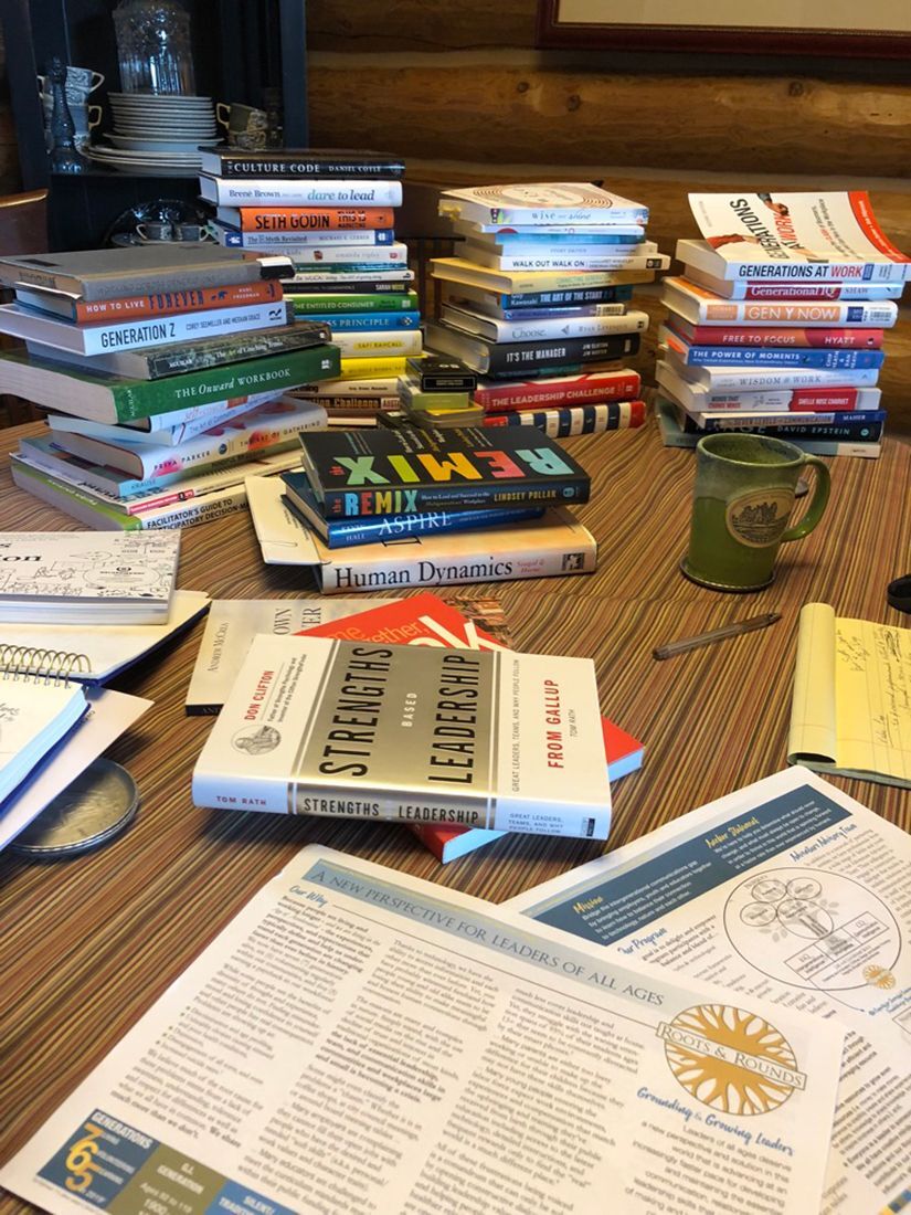 Assorted colorful books on shelf