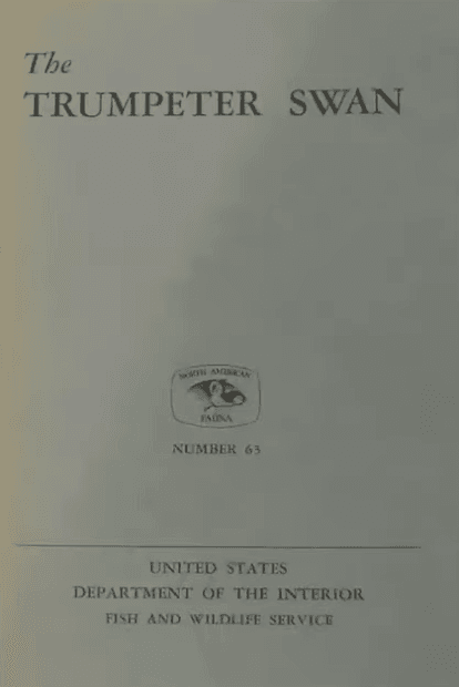 Winston Banco's classic 1960 Monograph on Trumpeter Swans