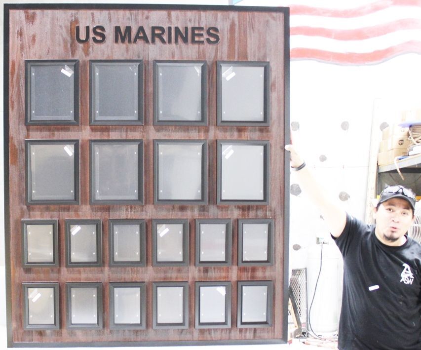 SA1430 - Chain-of-Command Photo  Board for a US Marines Unit 