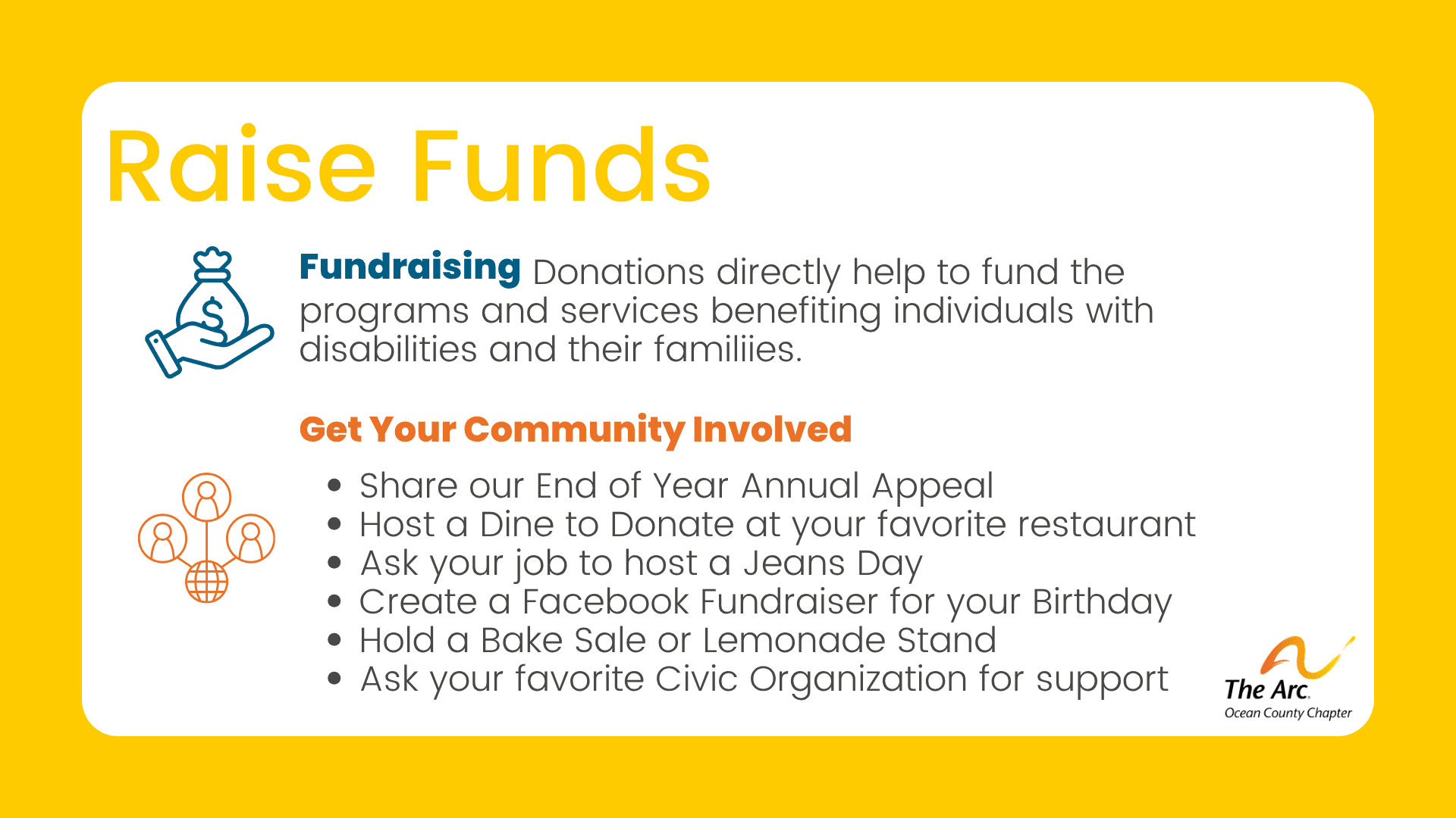 Raise Funds for The Arc