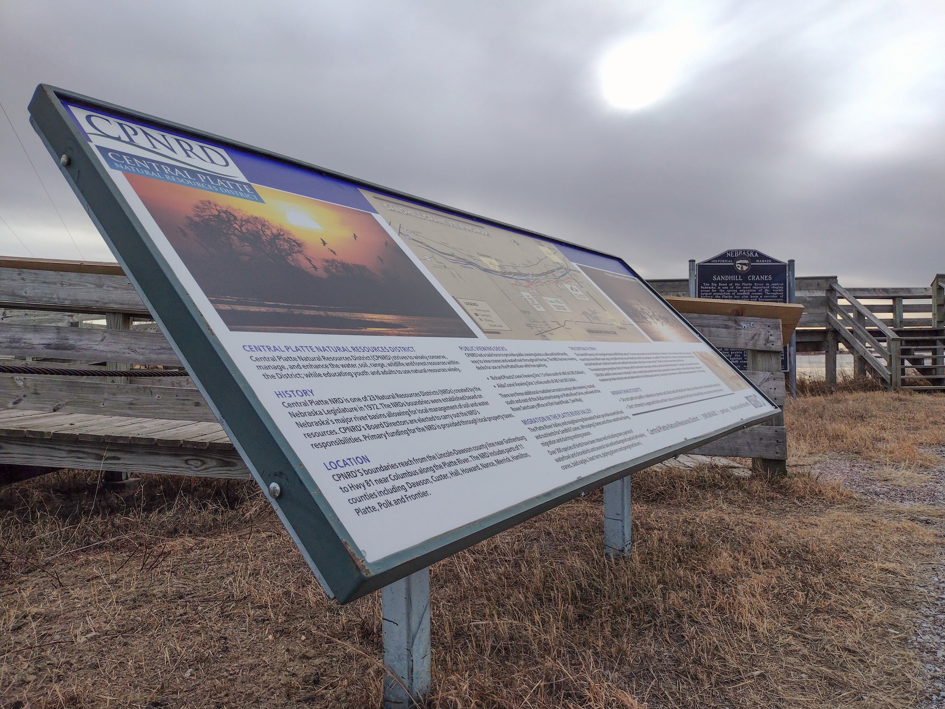 CPNRD updates crane viewing signage