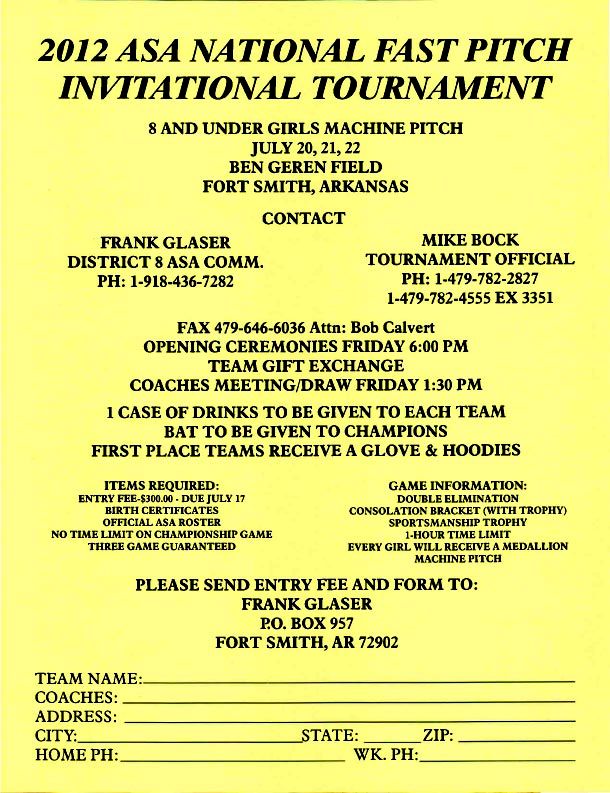 8U Machine Pitch NIT Info