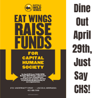 Dine Out to Help Out! Just mention “CHS” when you dine in or order takeout on April 29 between 11am and 11 pm at the 8701 Andermatt Dr. location.