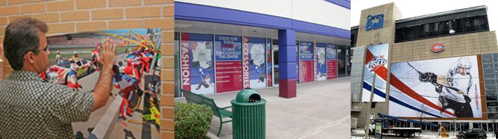 Window, Sidewalk and Wall graphics
