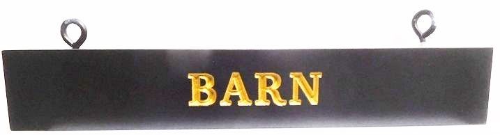 P25145 - Engraved HDU "Barn" Sign