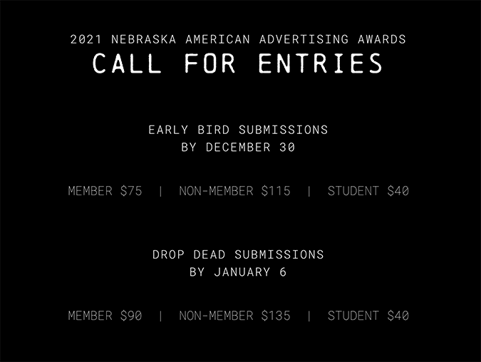 Nebraska American Advertising Awards: Call for Entries