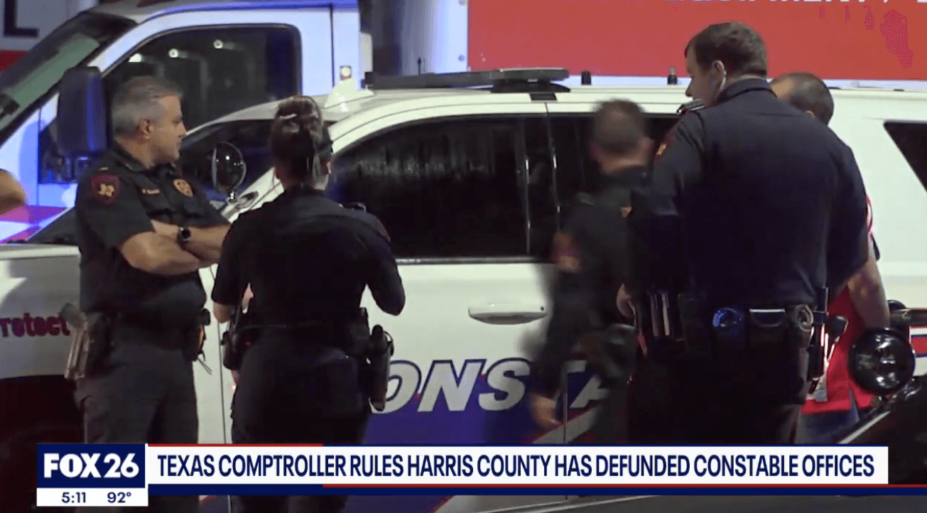 Texas comptroller rules Harris County defunded constables; calls for reversal or election