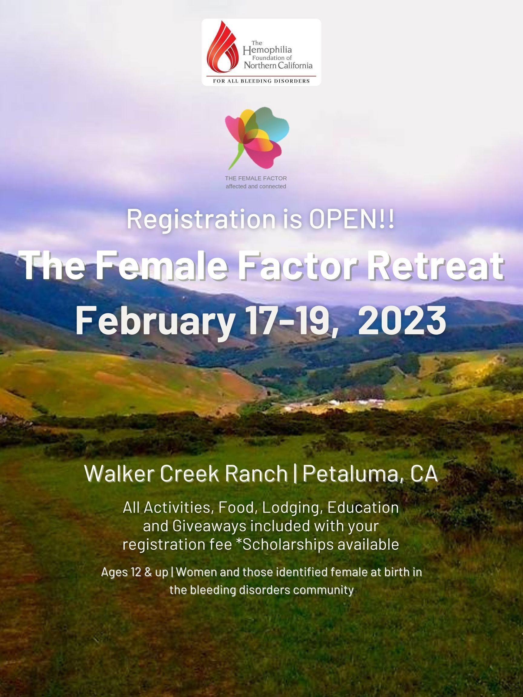 The Female Factor Retreat 2023 Walker Creek Ranch, Petaluma California