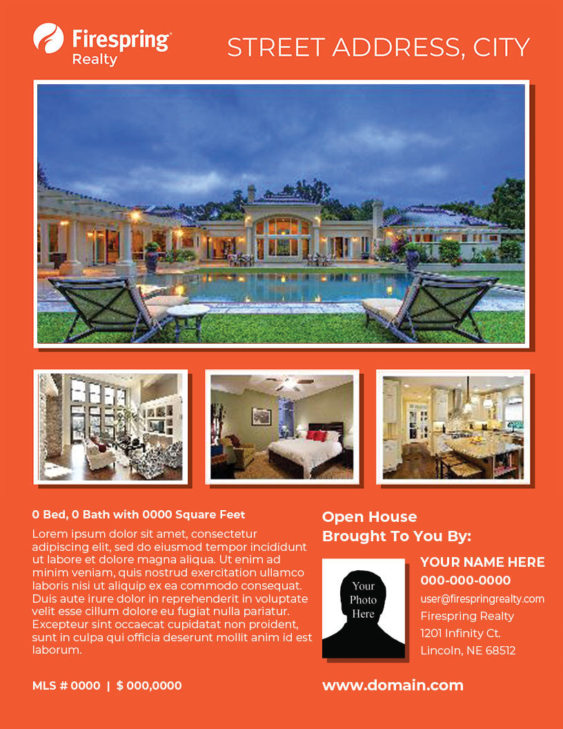 Firespring Realty Open House Flyer