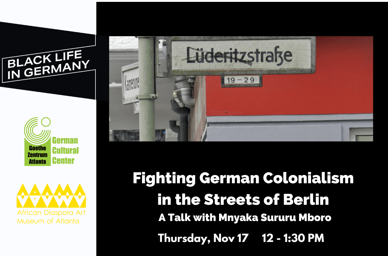 Hybrid Talk with Mnyaka Sururu Mboro: guided presentation of Berlin's street signs as they tell Germany's colonial history