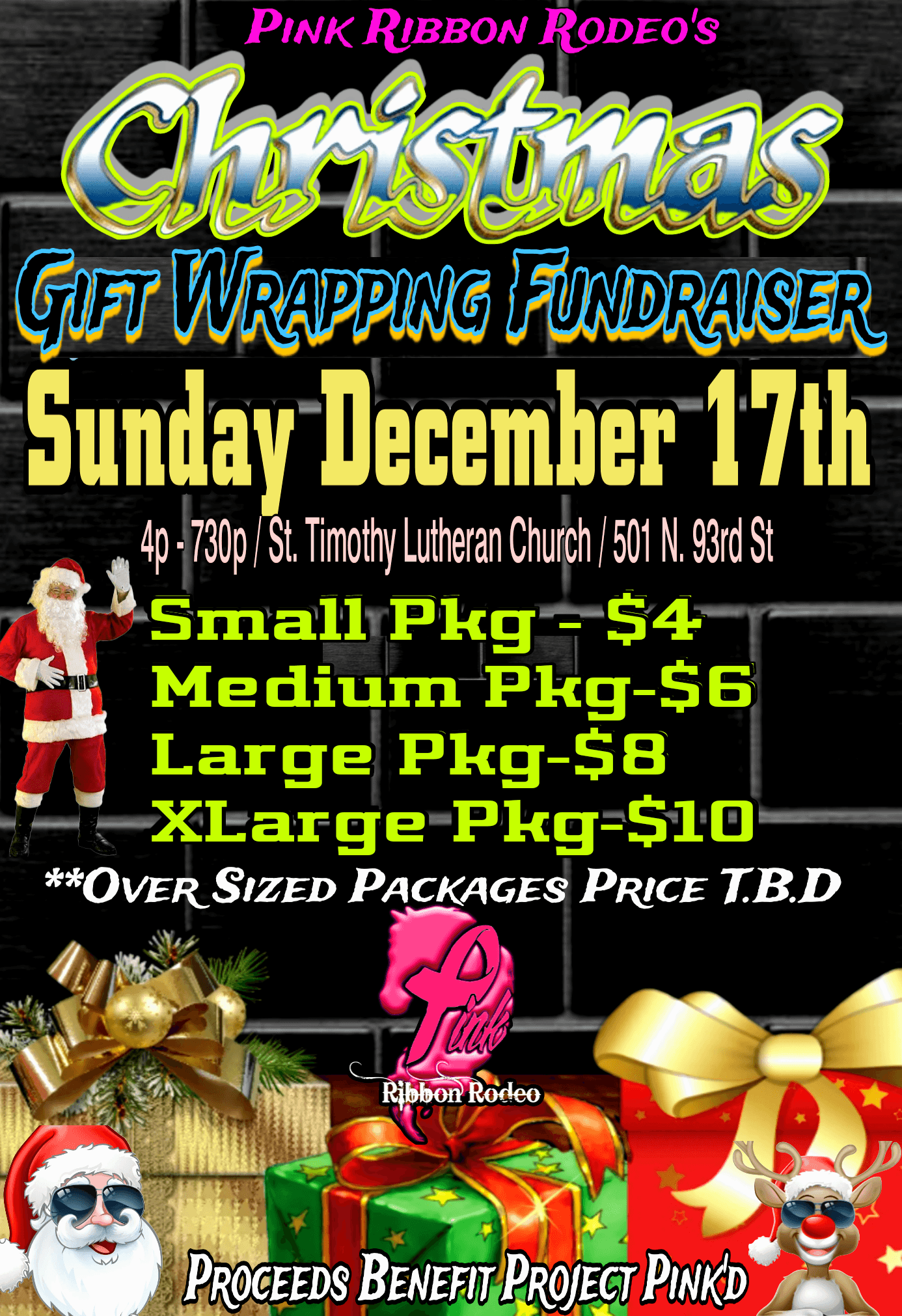 Pink Ribbon Rodeo's Christmas Wrapping Fundraiser