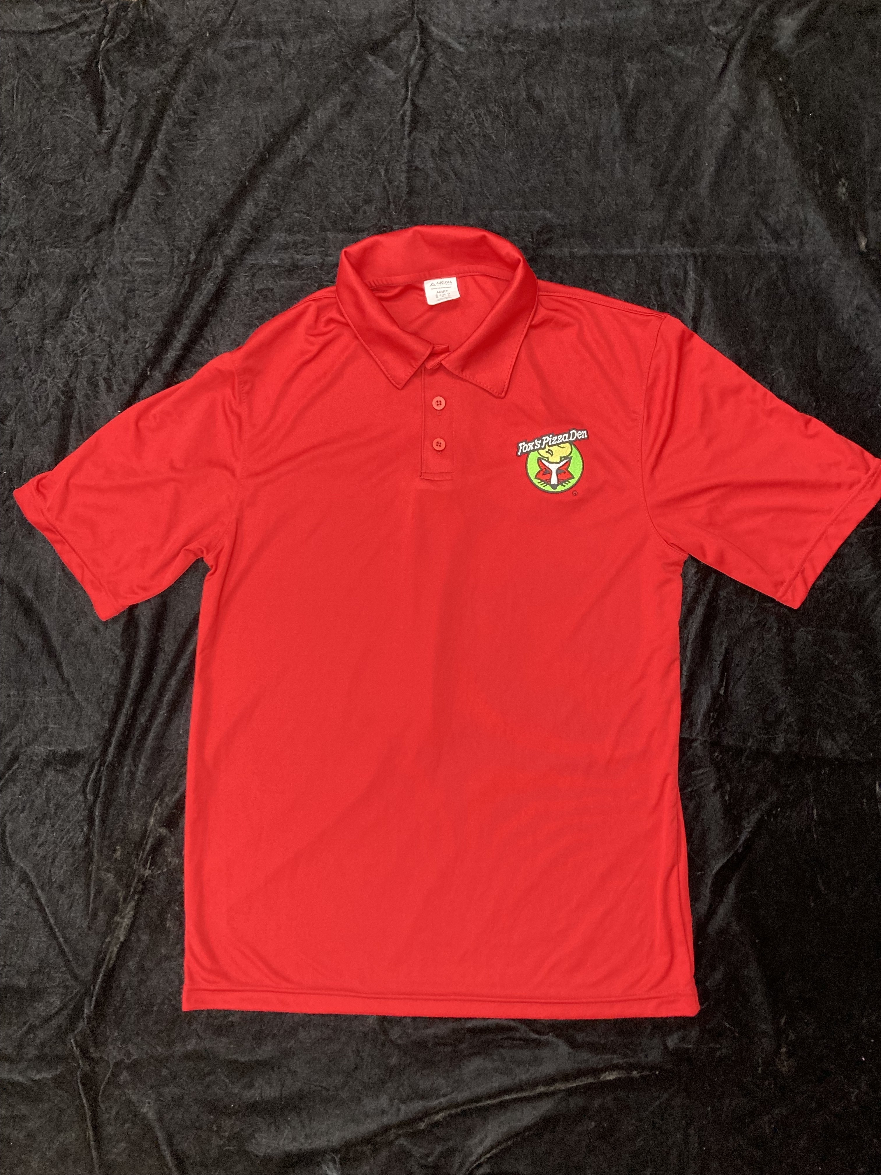 SALE Fox's Logo - Small Red Moisture-Wicking Polo