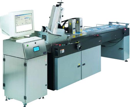 (2)MCS Inkjet Mailing Systems w/ Inline Tabbing Units