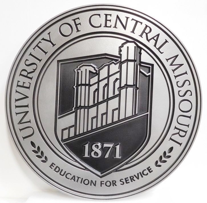 Y34355 - Engraved Aluminum-Plated HDU Plaque for the University of Central Missouri