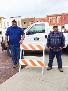 Village of Humboldt purchases safety barricades with Lean on LARM grant