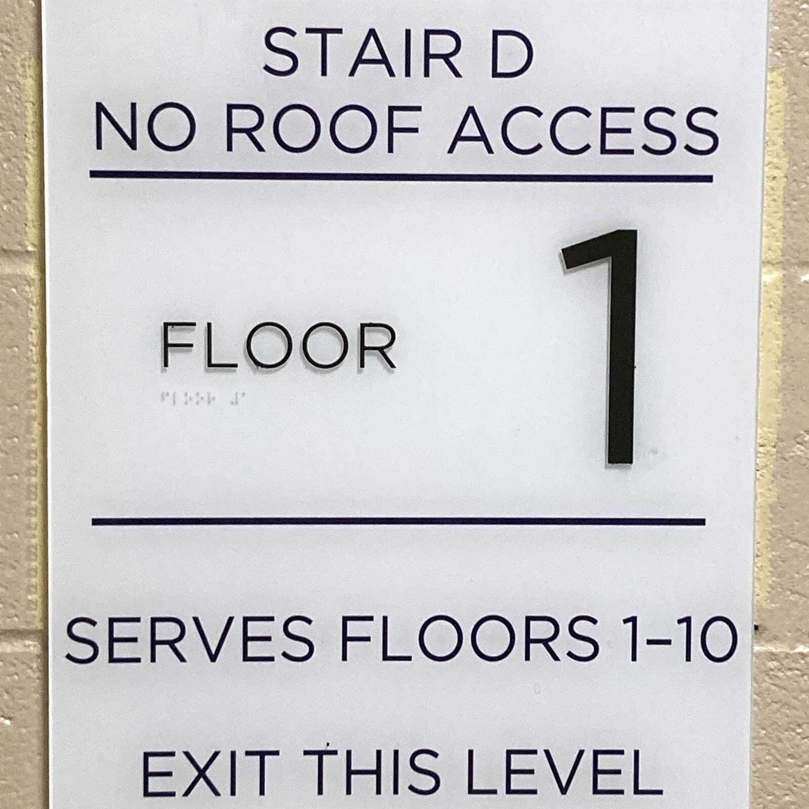 Piedmont Hospital ADA Signage